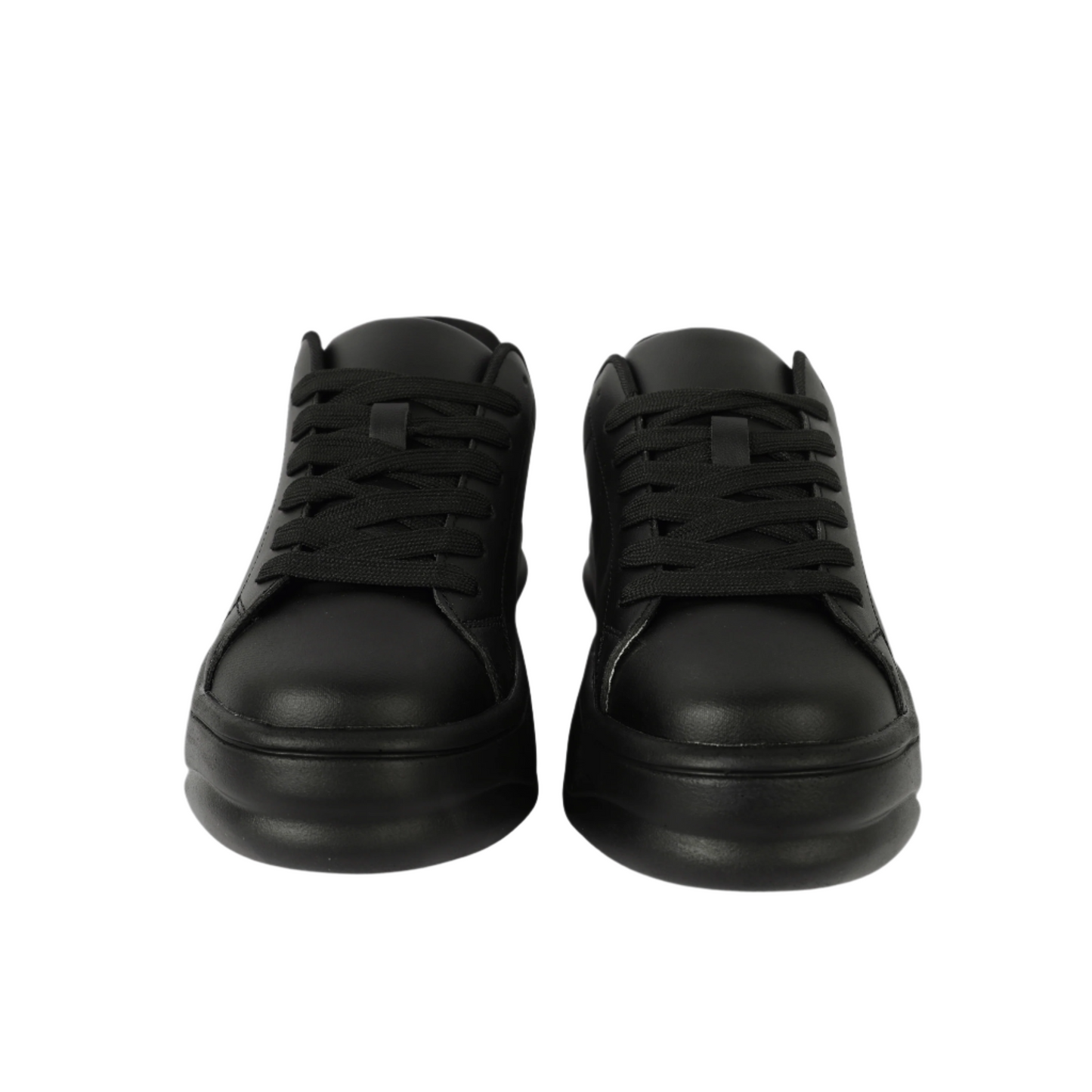 ZARA MONOCHROME CHUNKY SOLE SNEAKERS -BLACK