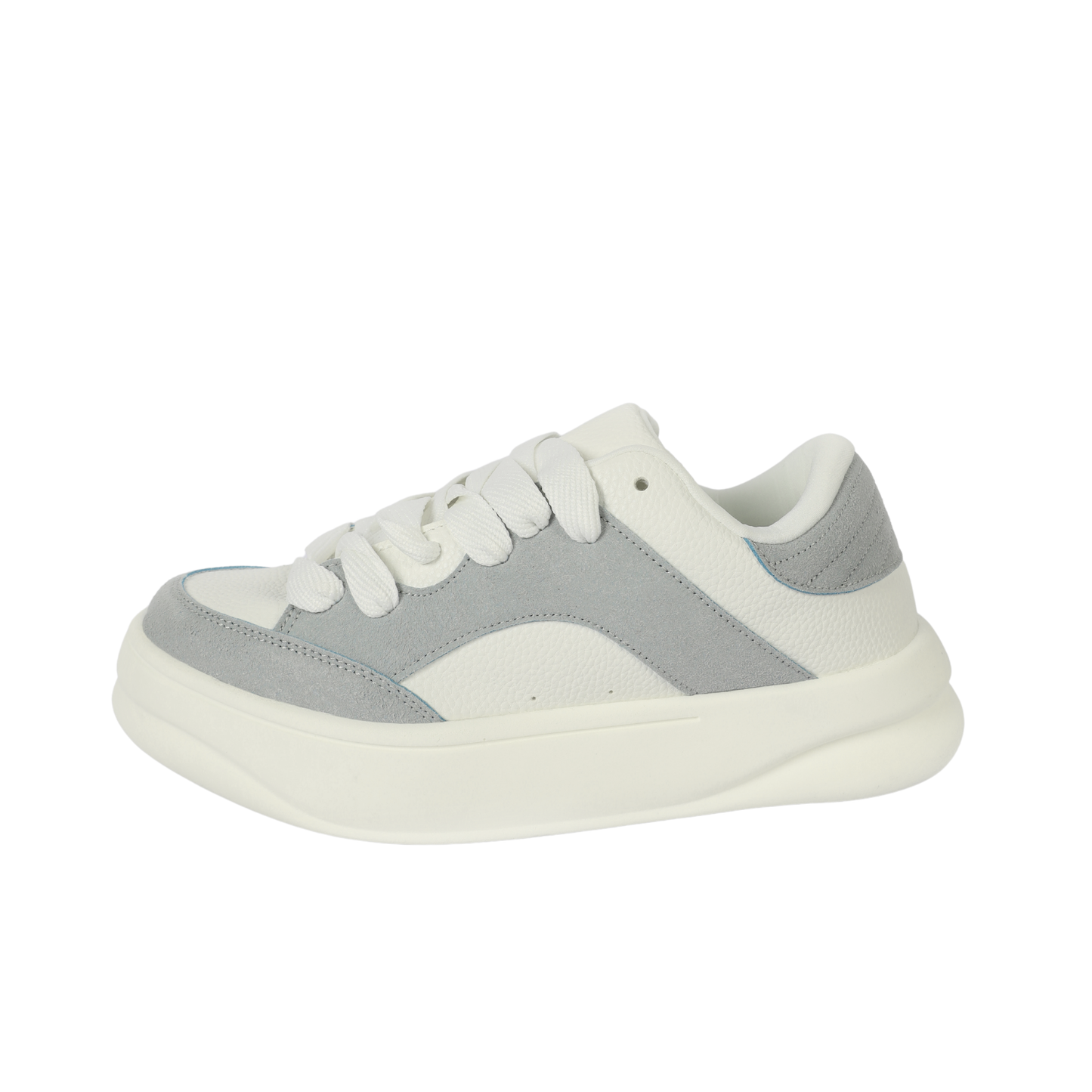 ZARA MONOCHROME CHUNKY SOLE SNEAKERS WHITE&BLUE