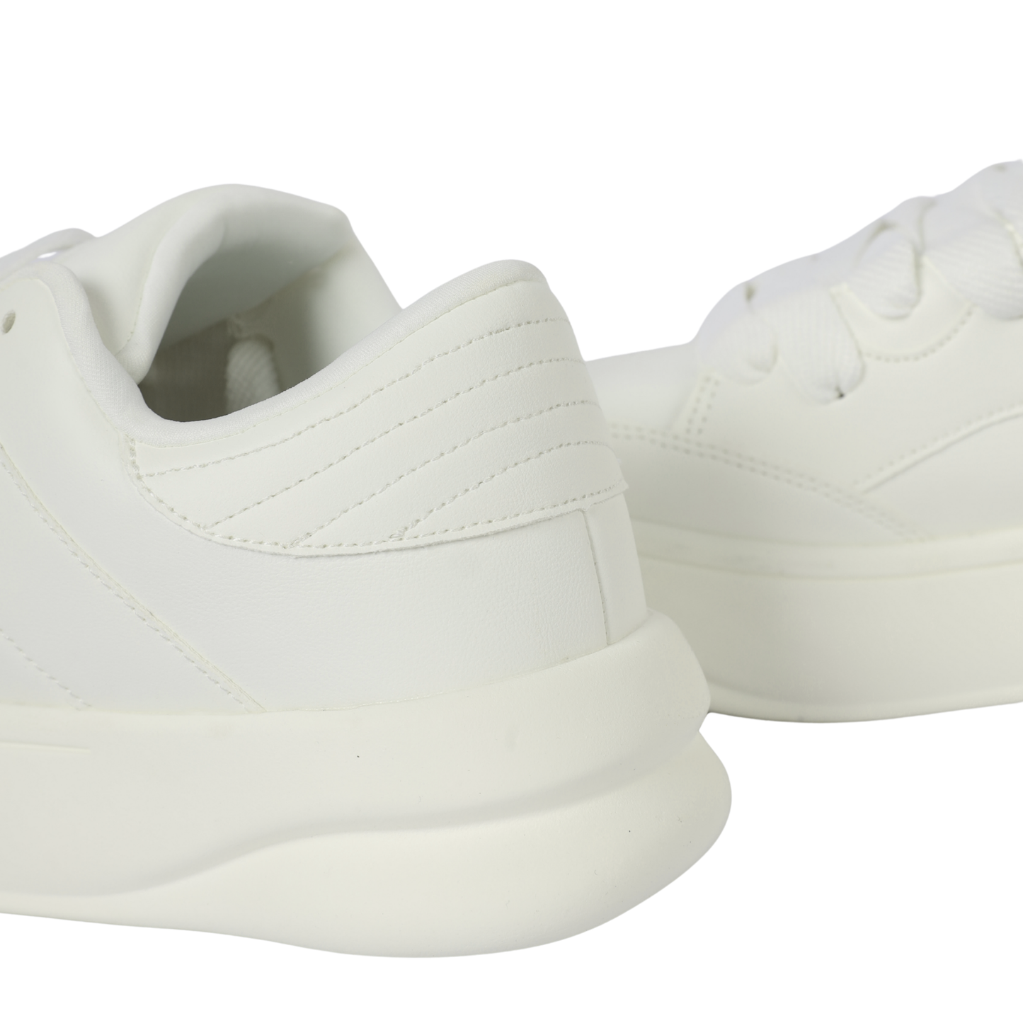 ZARA MONOCHROME CHUNKY SOLE SNEAKERS OFF WHITE