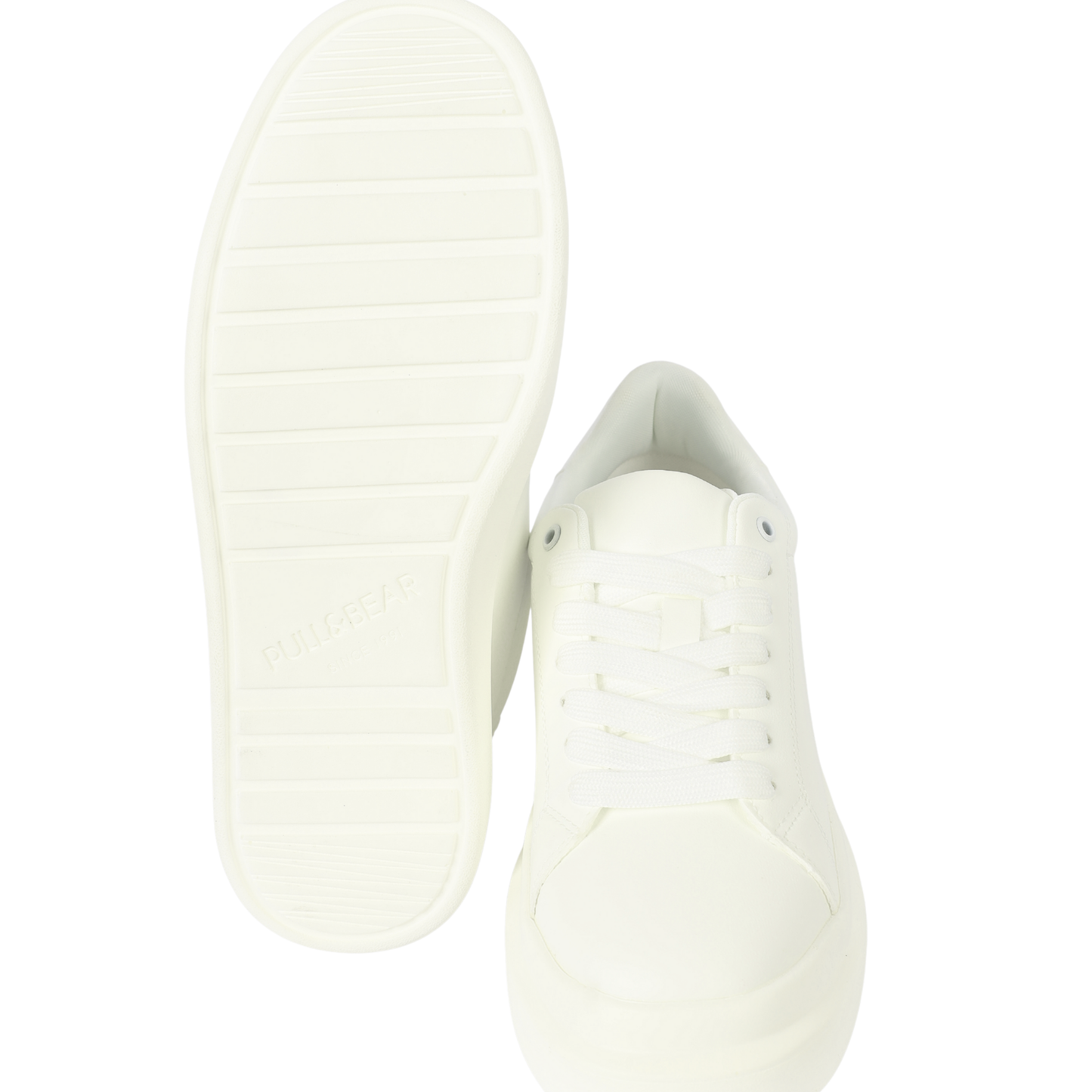 PULL&BEAR LIGHT WEIGHT SNEAKERS WHITE