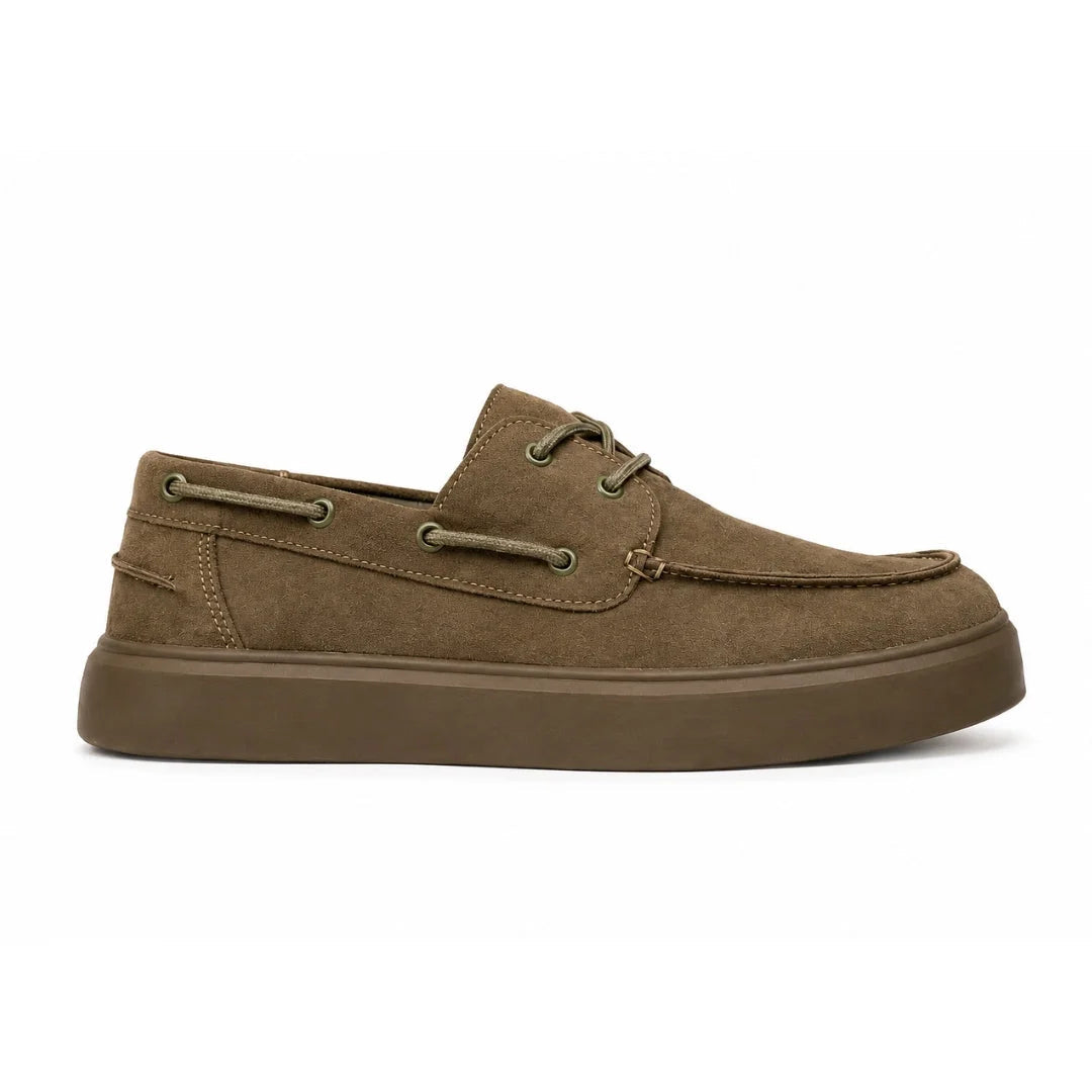 Zara Leather Boat Shoes