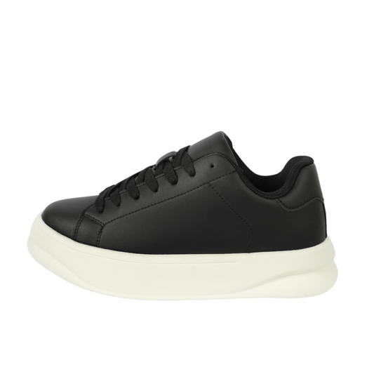 ZARA MONOCHROME CHUNKY SOLE SNEAKERS BLKWHT