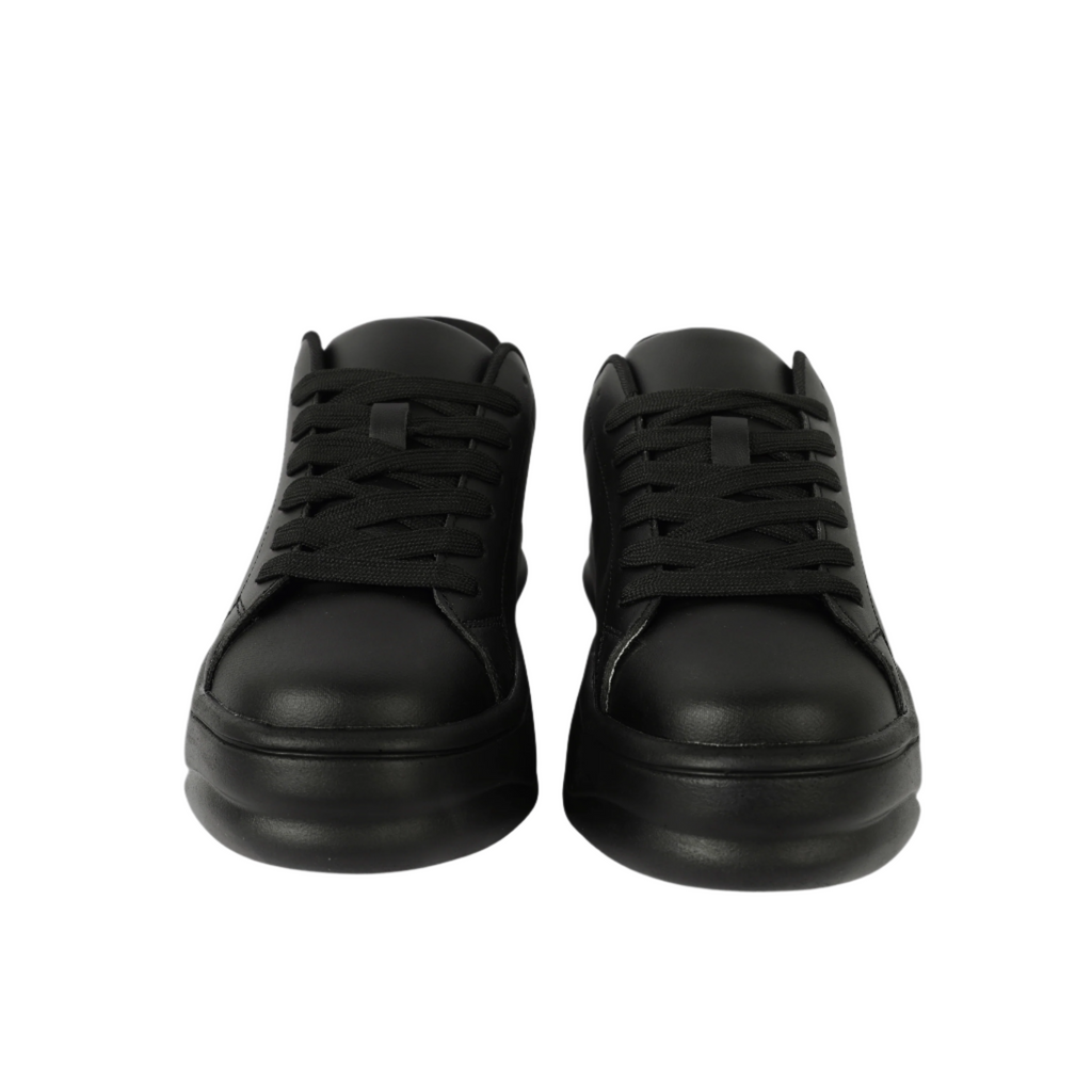 ZARA MONOCHROME CHUNKY SOLE SNEAKERS -BLACK