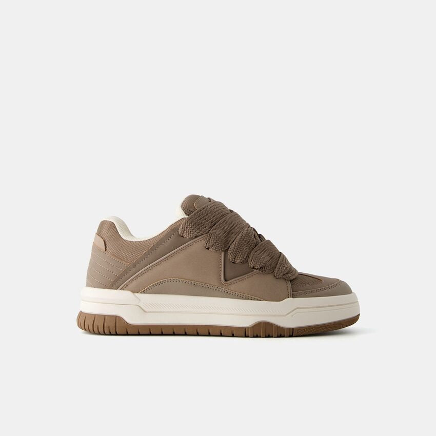 Bershka Chunky Low Top Trainers