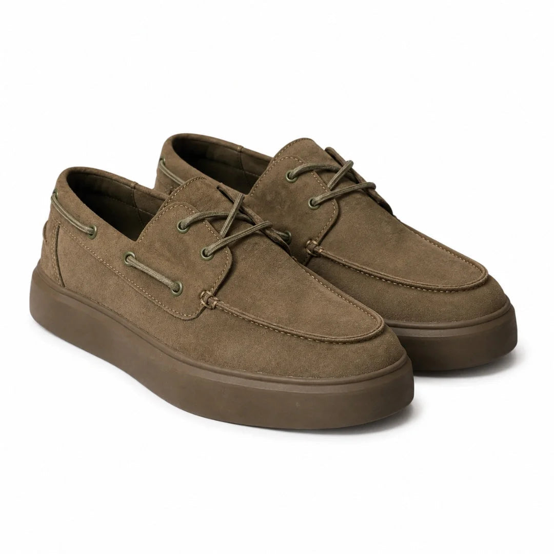 Zara Leather Boat Shoes