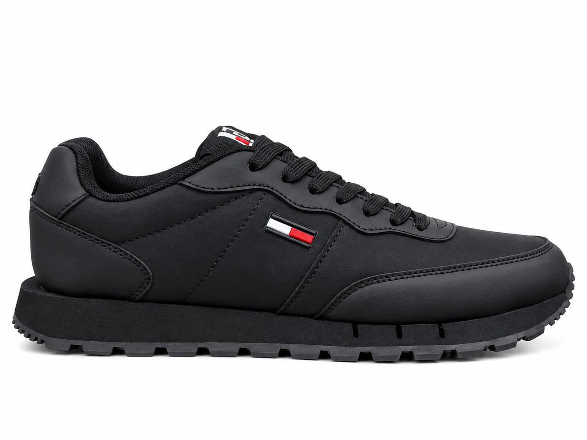 Tommy Retro Leather Trainers