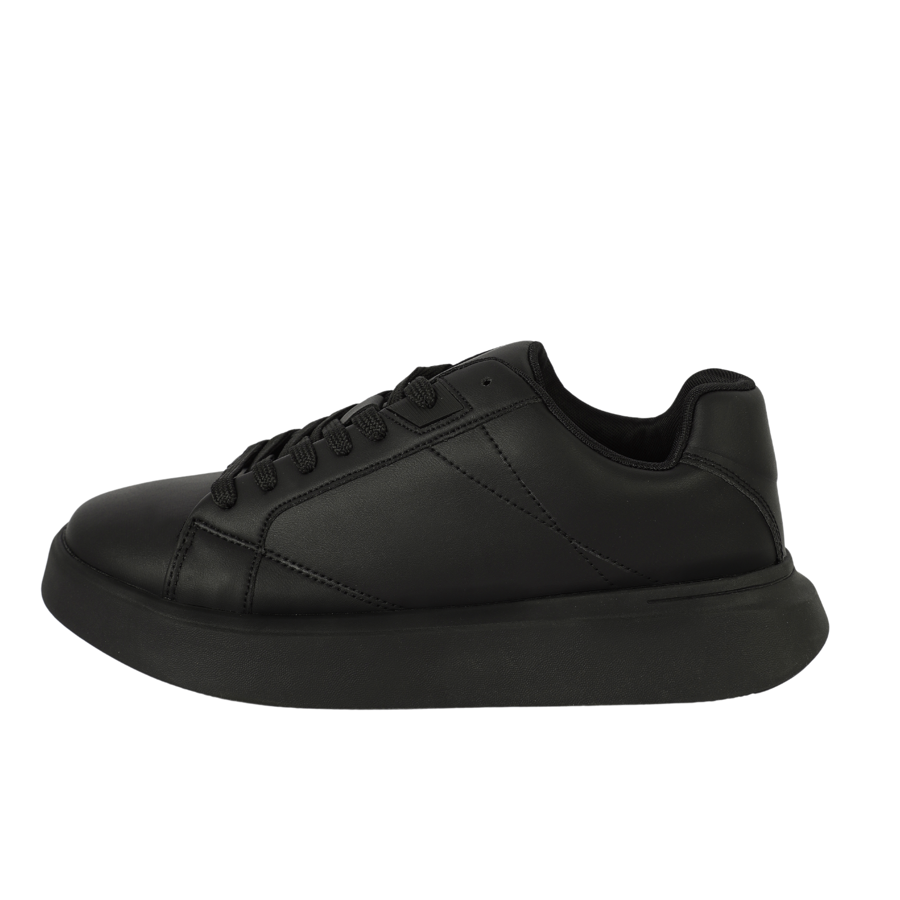 ZARA MONOCHROME CHUNKY SOLE SNEAKERS - BLACK