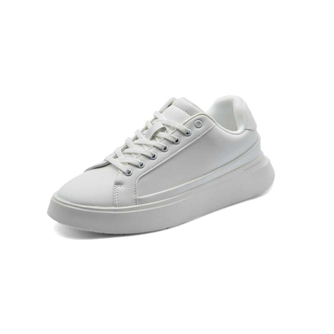 ZARA MONOCHROME CHUNKY SNEAKERS-MEN _ WHITE