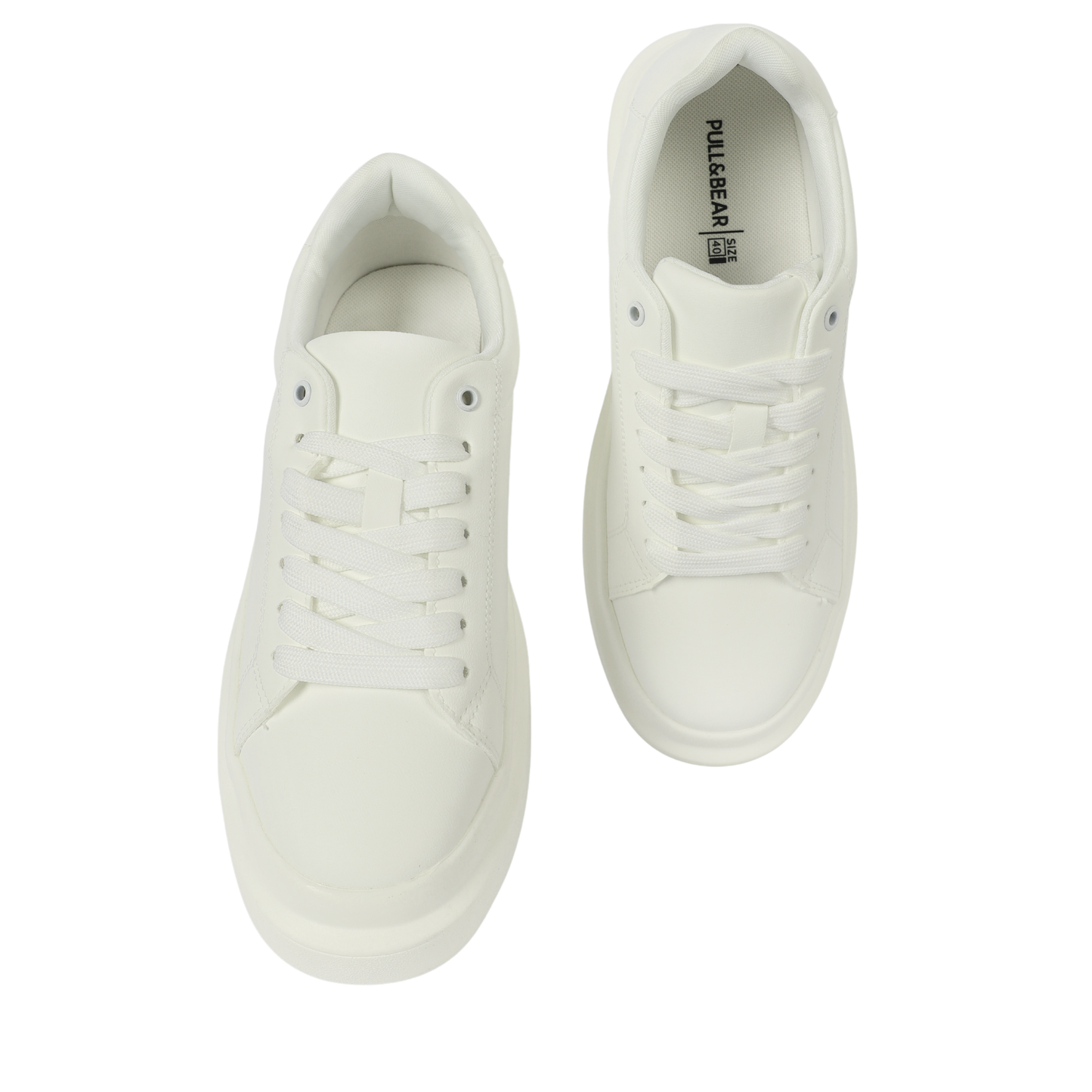 PULL&BEAR LIGHT WEIGHT SNEAKERS WHITE