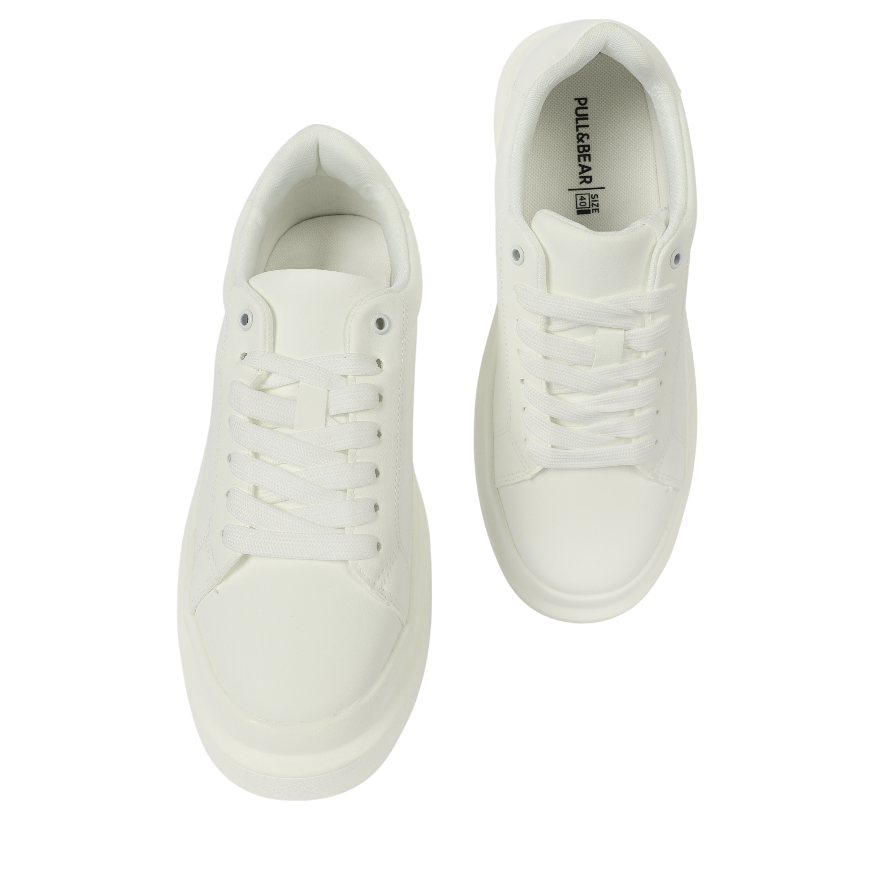PULL&BEAR LIGHT WEIGHT SNEAKERS WHITE