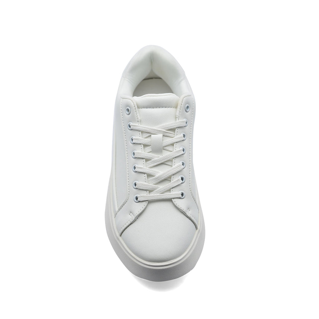 ZARA MONOCHROME CHUNKY SNEAKERS-MEN _ WHITE
