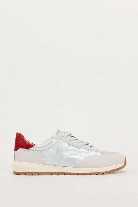 Zara metallic sneakers women