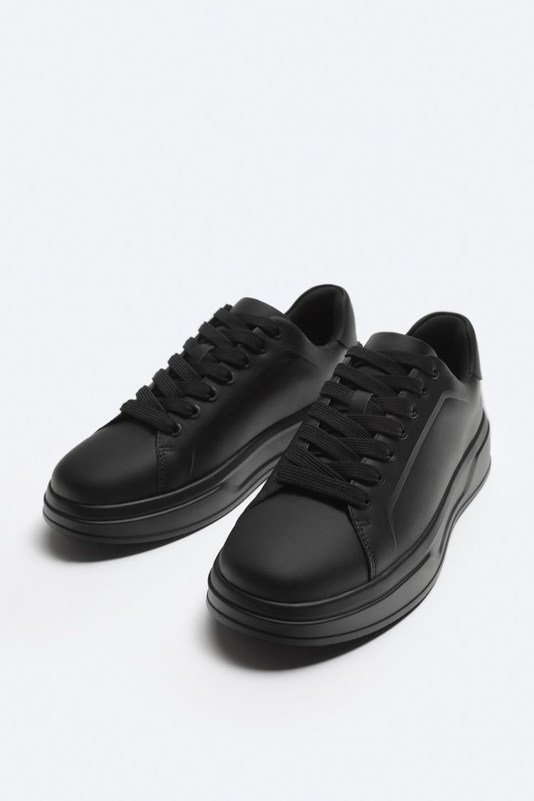 Zara Monochrome Chunky Sneakers