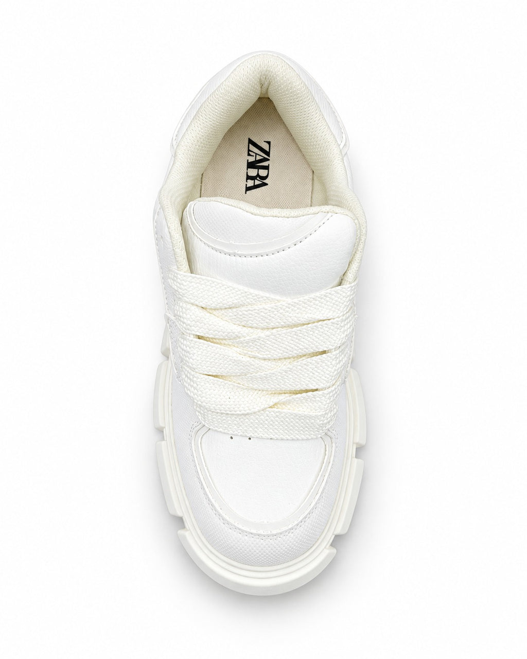 Zara Chunky Sole Trainers - Cream - Beige