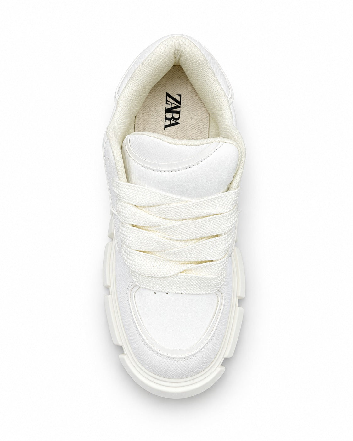 Zara Chunky Sole Trainers - Cream - Beige