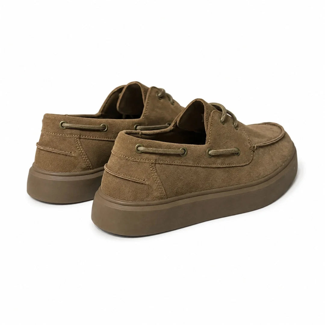Zara Leather Boat Shoes