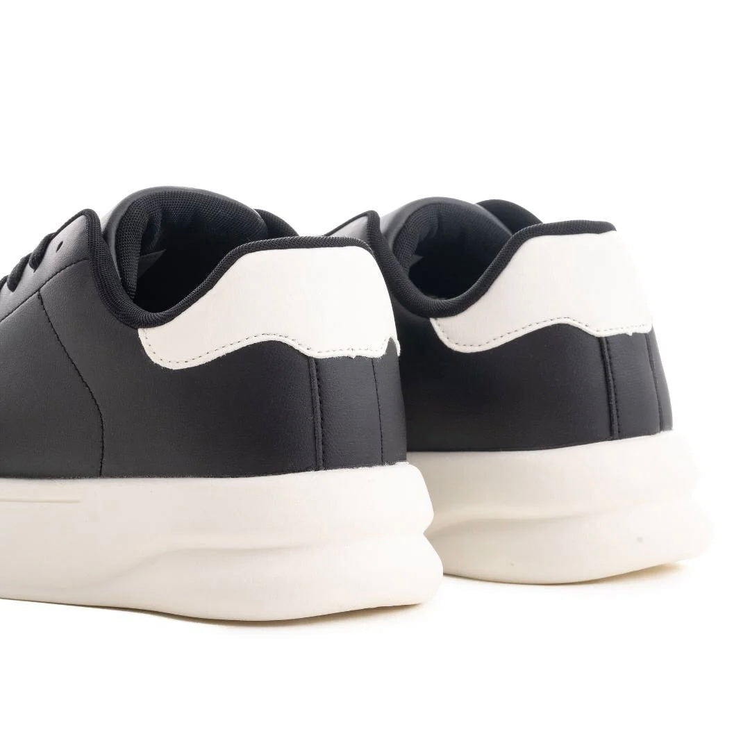 Zara monochrome chunky sole sneakers BLACK-WHITE