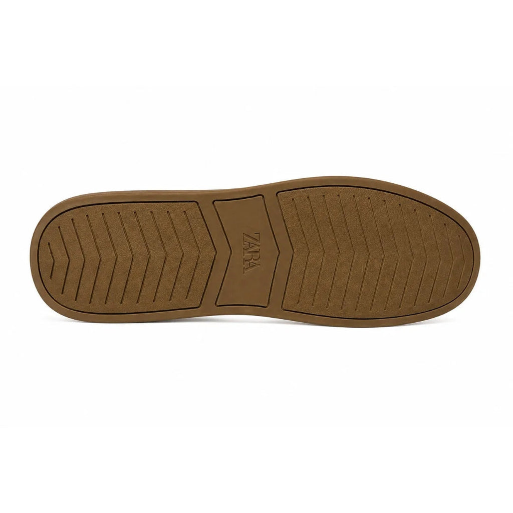 Zara Leather Boat Shoes