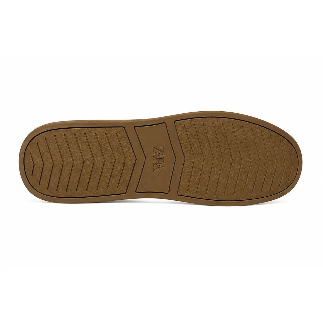 Zara Leather Boat Shoes