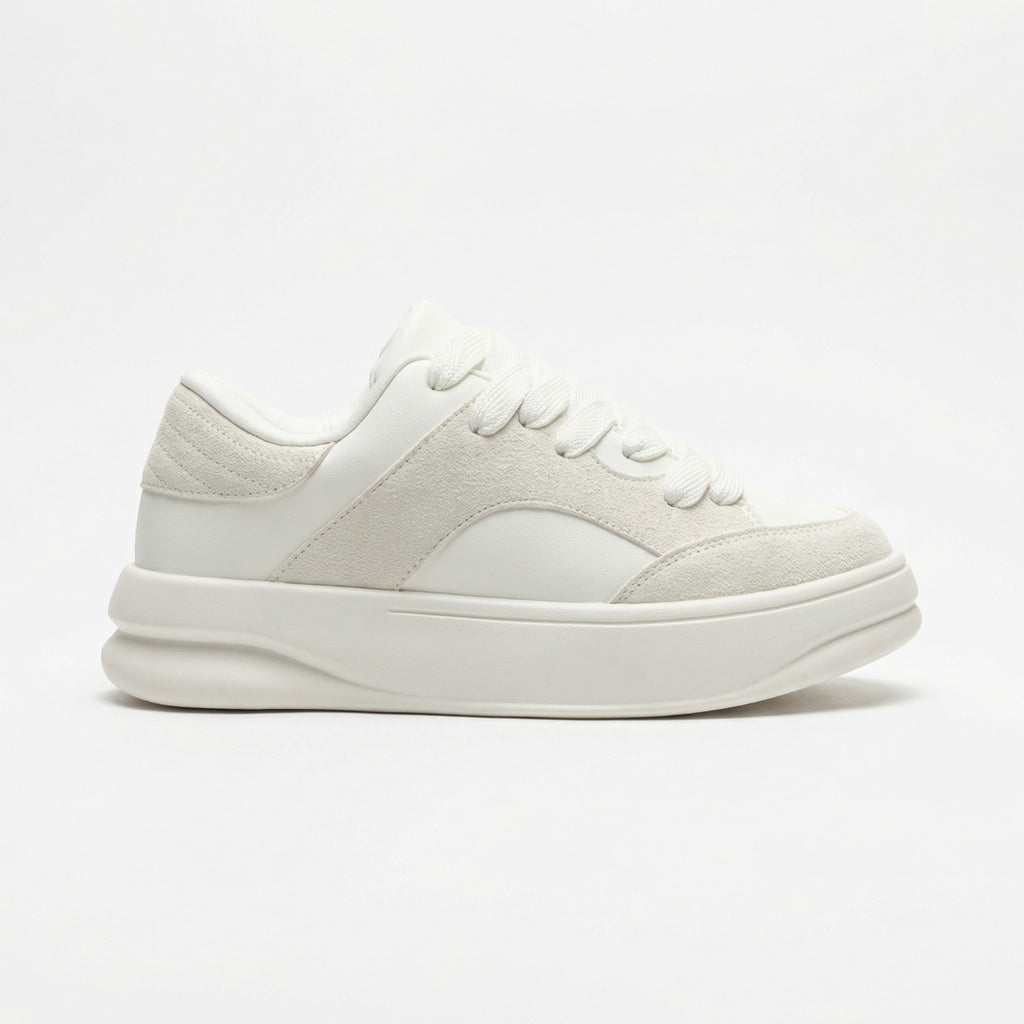 ZARA MONOCHROME CHUNKY SOLE SNEAKERS