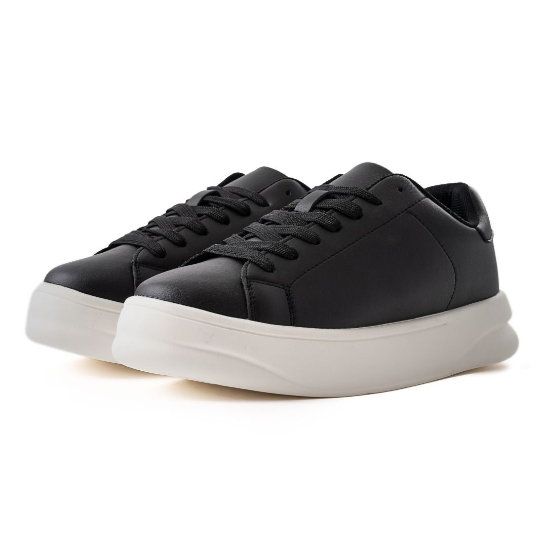 ZARA MONOCHROME CHUNKY SOLE SNEAKERS BLACK&WHITE