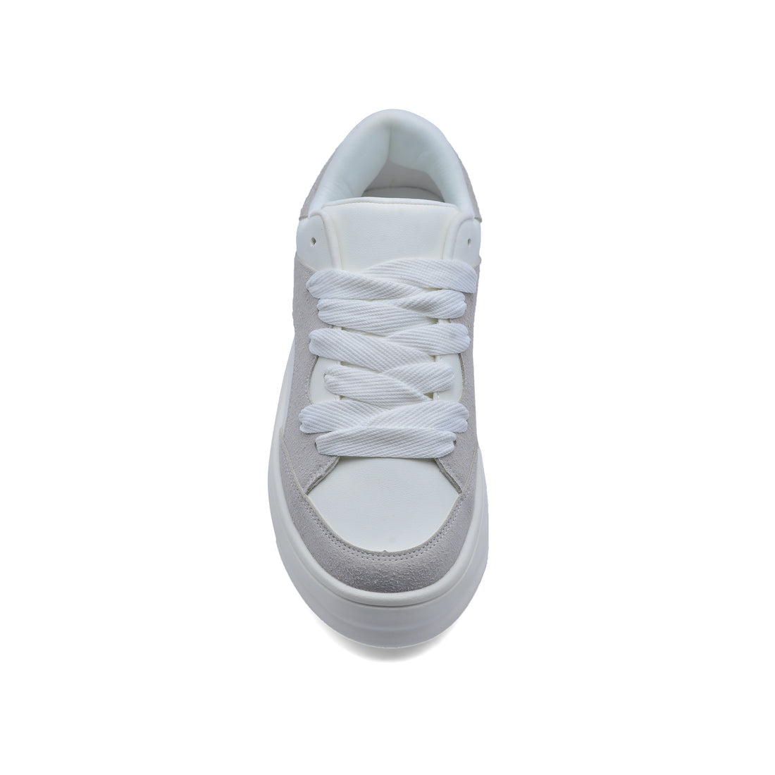 ZARA MONOCHROME CHUNKY SOLE SNEAKERS WHITE & GRAY