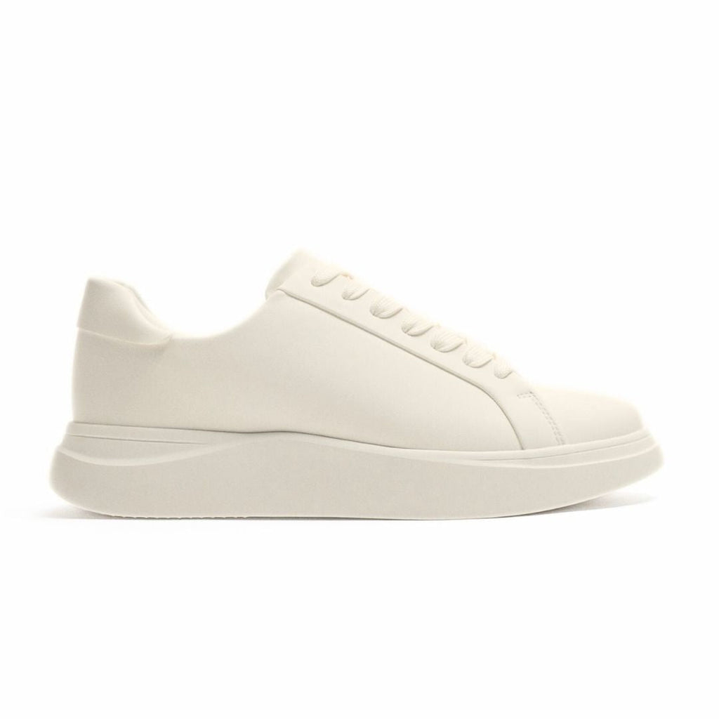 ZARA MONOCHROME CHUNKY SOLE SNEAKERS - BEIGE