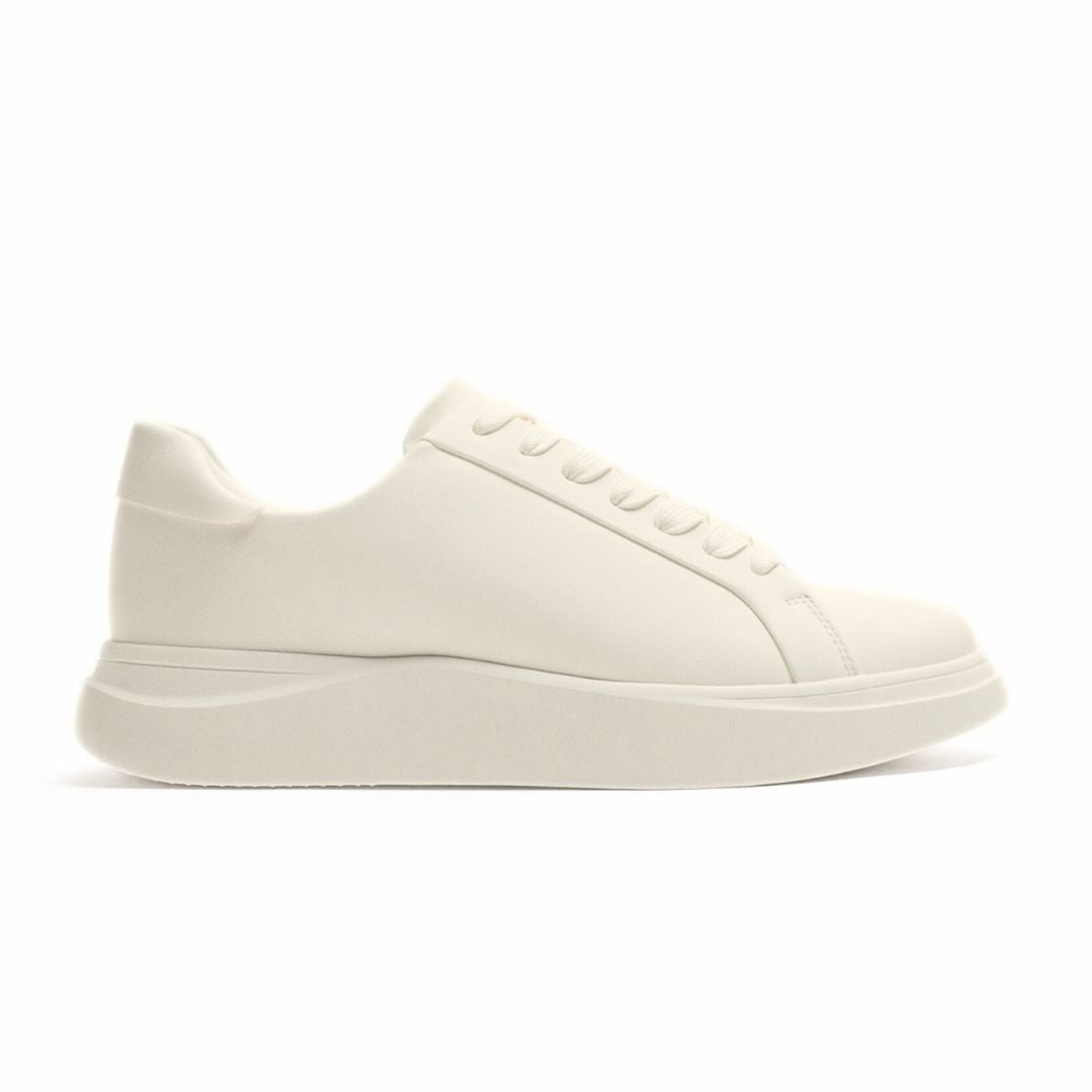 ZARA MONOCHROME CHUNKY SOLE SNEAKERS - BEIGE