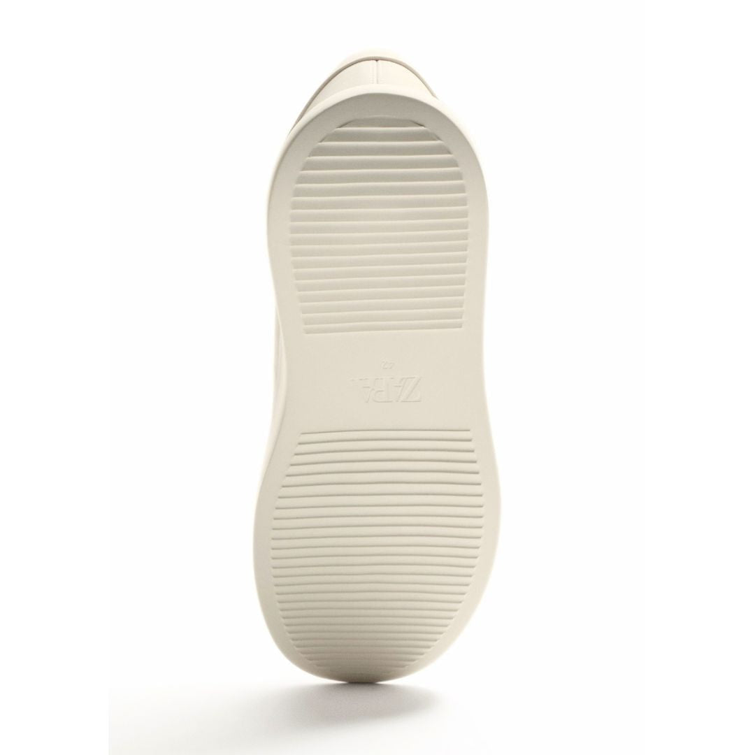 ZARA MONOCHROME CHUNKY SOLE SNEAKERS - BEIGE