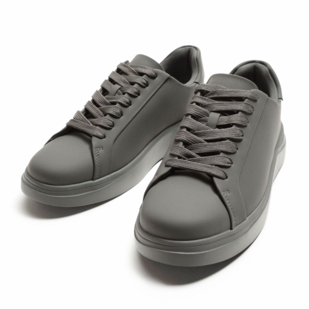 ZARA MONOCHROME CHUNKY SOLE SNEAKERS - GRAY
