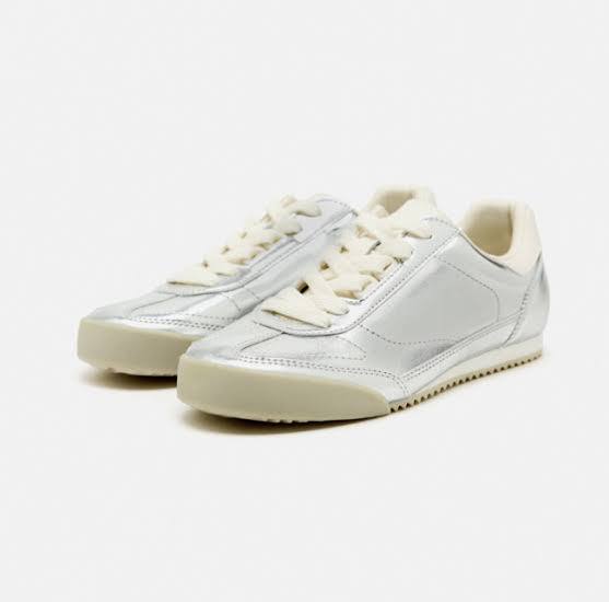 Zara metallic sneakers women
