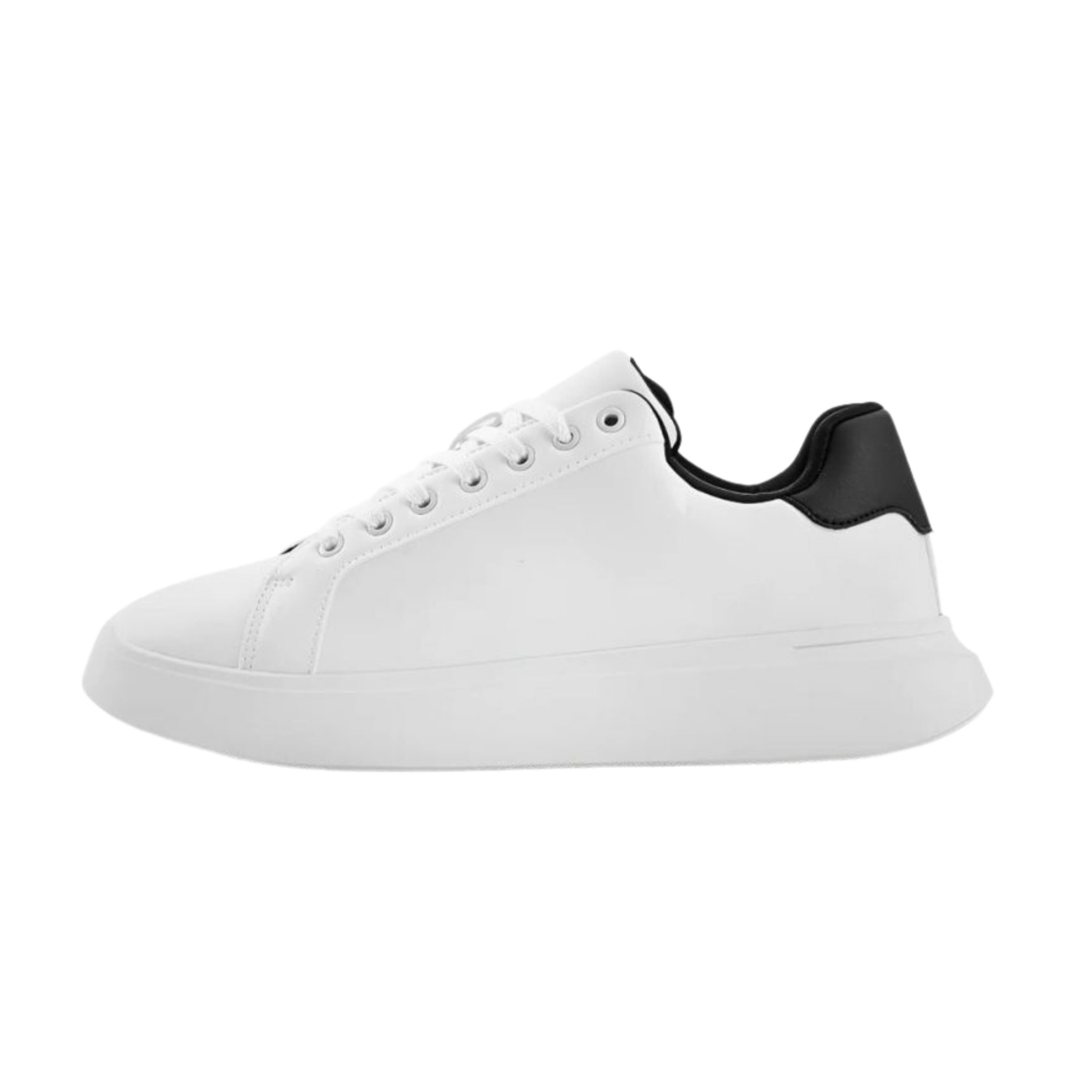 ZARA monochrome chunky sole sneakers white